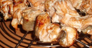 Шашлык из рыбы в аэрогриле