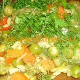 Рис с овощами в пароварке